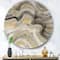 Designart - Glam Gold Canion - Glam Metal Circle Wall Art